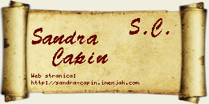 Sandra Ćapin vizit kartica